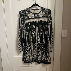 Black and White Floral Dress